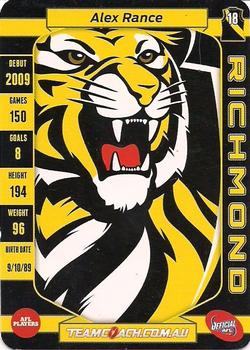 2017 Team Zone AFL Team #51 Alex Rance Back